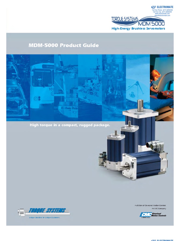 CMC Brushless Servo Motor 2011 Catalog PDF Machines Electrical
