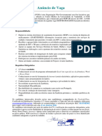 Vaga FGH Gestor de Dados Zambézia Março 2024