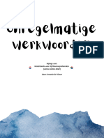 Onregelmatige Werkwoorden