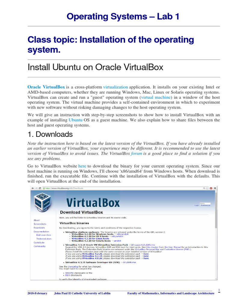 OS 00 Lab | PDF | Operating System | Virtual Machine