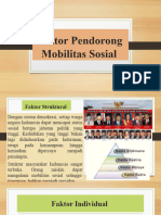 BAB 2 PART 2 Faktor Pendorong & Faktor Penyebab Mobilitas Sosial