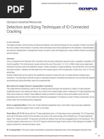 Detection and Sizing Techniques of ID Connected Cracking