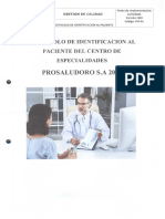 Protocolo para Identificacion Del Paciente 202420240311 - 17332885