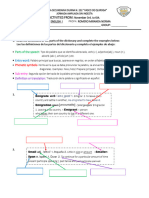 ACTIVIDAD INGLÈS 1º Del 3 Al 6 de NOVIEMBRE 2020