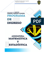 PROGRAMA - MATEMATICA - Y - ESTADISTICAS Emi