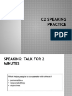 C2 Speaking Practice