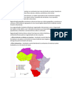 Regionalização Da África