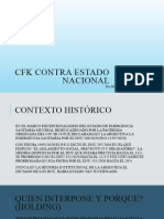 CFK Contra Estado Nacional