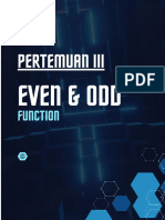 Pertemuan Iii Even and Odd Functions