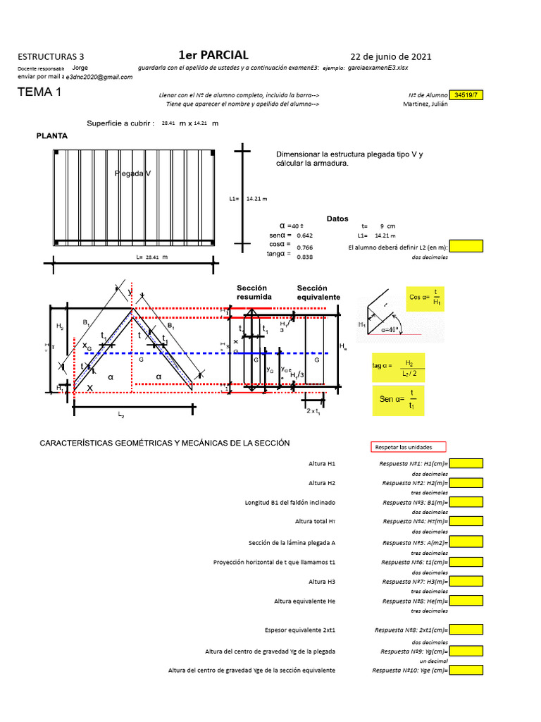Plegadas E3.xlsx - Hoja1 | PDF | Mecanica clasica | Ingeniería de ...