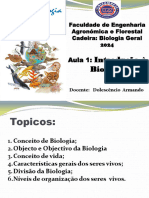 Aula 1 Introducao A Biologia Bio UZ FEAF 2024