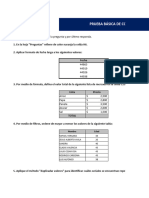 Prueba de Excel - Básico