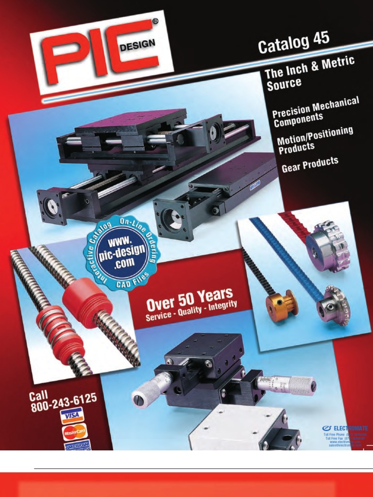 PIC Design 2011 Catalog | PDF | Bearing (Mechanical) | Belt (Mechanical)