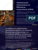 Alfabetizacion Informacional en Bibliotecas Universitarias CRAI