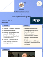 Soberania Nacional - Geopolítica