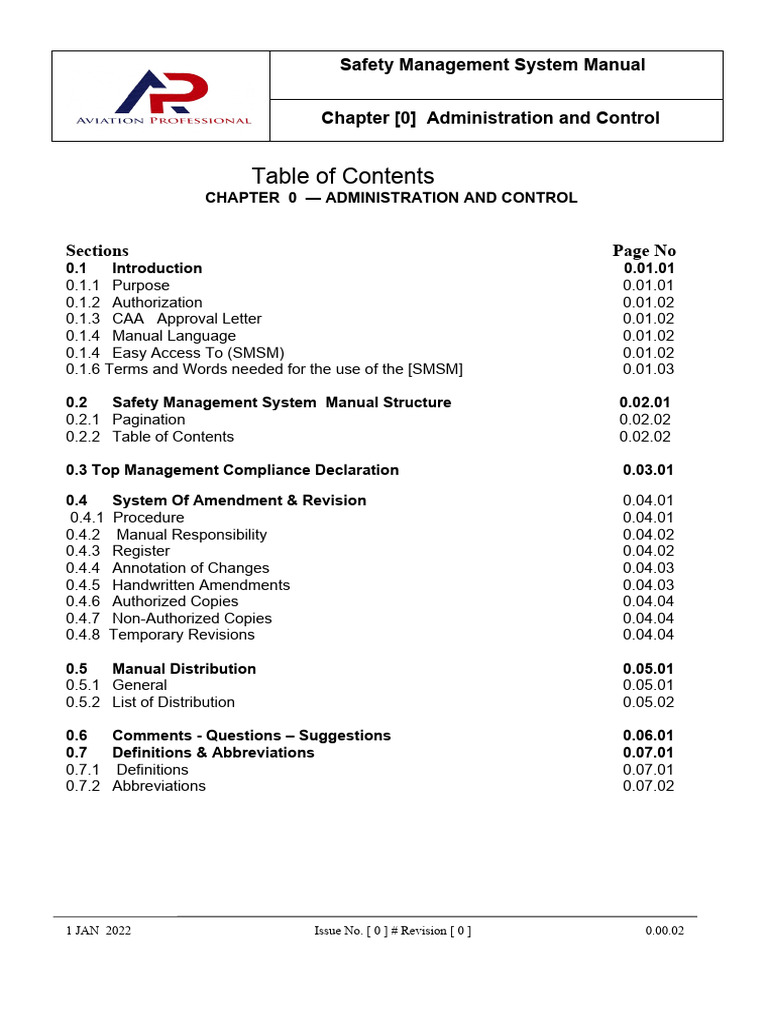 Safety Management System Manual Overview | PDF | Risk | Audit