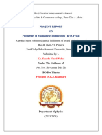 Properties Of Manganese Technetium {Tc} Crystal 2