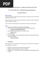 Practical Sheet 02