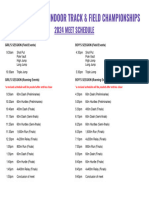 Meet Schedule - Indoor State