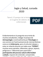 Powerpoint Antropologia y Salud Clase 1