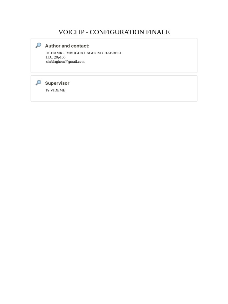 Voici ip configuration finale pdf internet protocols internet