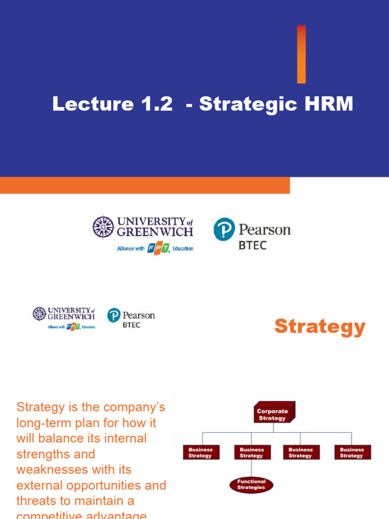 Strategic HRM and Business Alignment | PDF | Human Resource Management ...