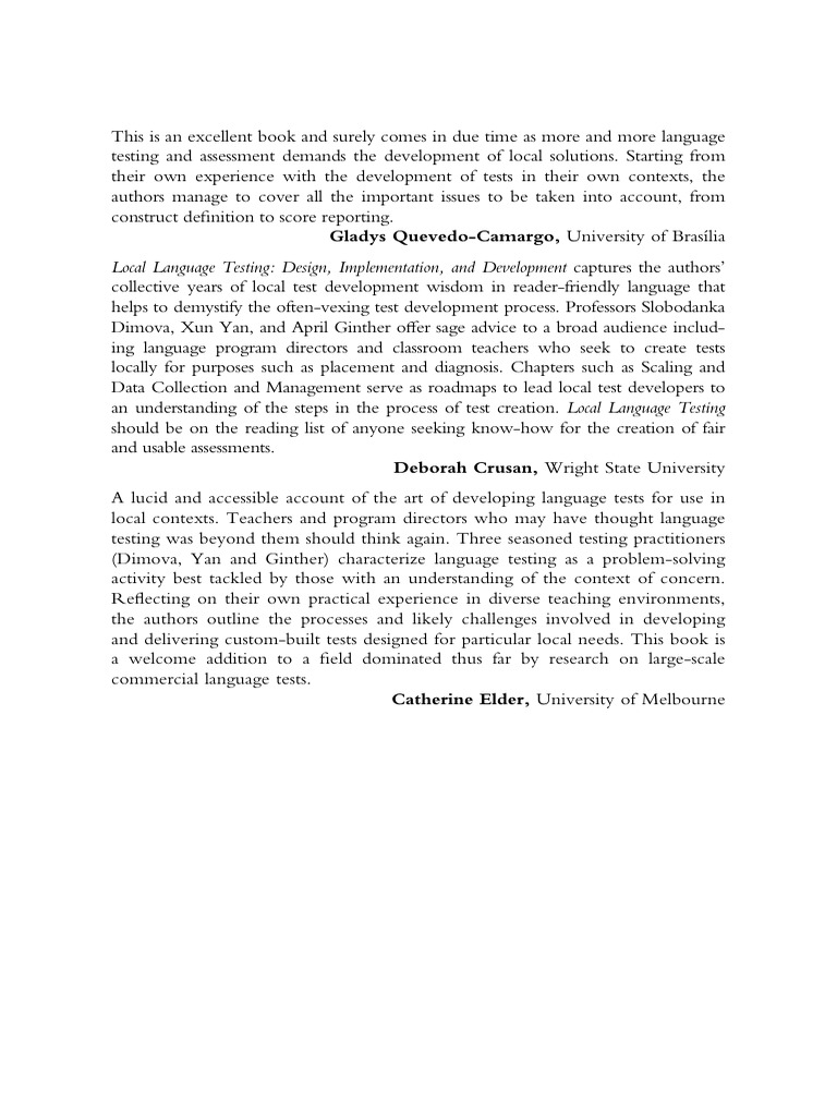 Previewpdf | PDF | Educational Assessment | English As A Second Or ...