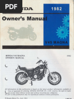 Honda VFR 750 F RC24 86 87 Service Manual PDF | PDF