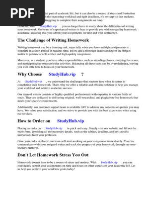 Homework Contract Week 24