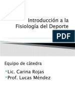 Introducción a La Fisiología Del Deporte