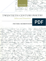 Peter Robinson - Twentieth Century Poetry - Selves and Situations (2005)