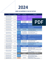 CALENDARIO ACADÉMICO FACH 2024 - of Educ