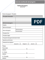 Acta de Constitución Del Proyecto