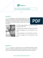 6 Exercícios Resolvidos - Substâncias e Misturas