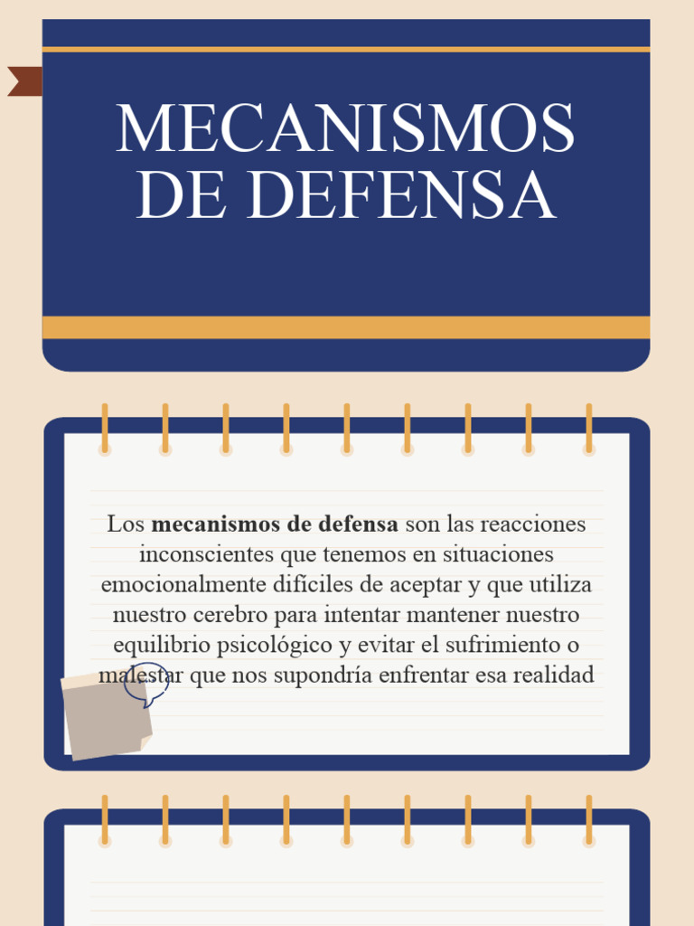 Mecanismos de Defensa Psicológicos | PDF | Mente inconsciente | Las ...