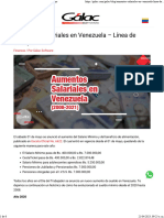 Aumentos Salariales en Venezuela -2018-2021