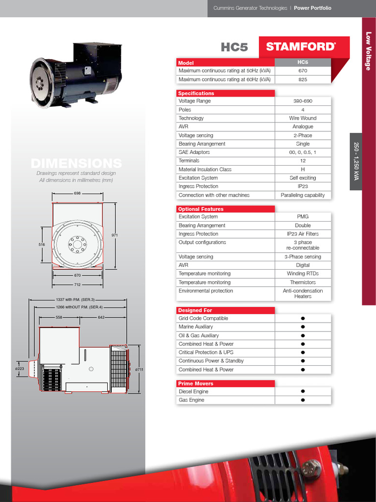 Stamford Hc5 | PDF | Engines | Electrical Engineering