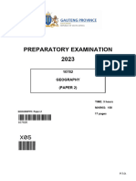 Grade 12 NSC Geography P2 (English) Preparatory Examination Question Paper