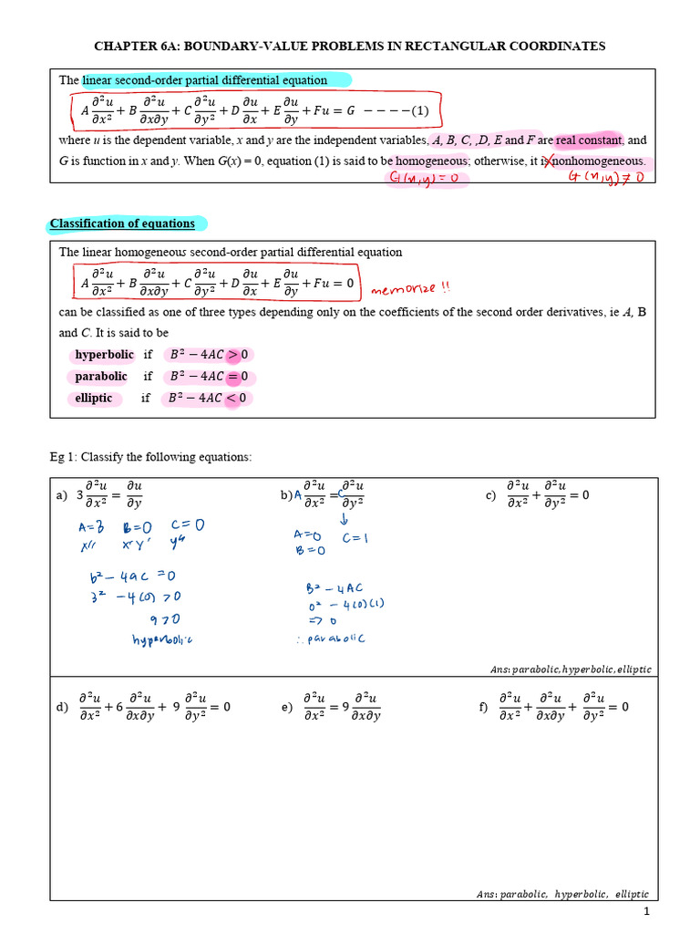 Boundary-Value Problems Classification | PDF | Differential Equations ...