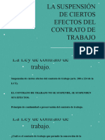 Suspensión de Ciertos Efectos Del Contrato de Trabajo