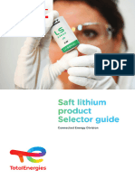SAFT Pilas Lithium (Selector Guide)