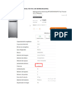 FICHA TÉCNICA DE ELECTRICAS