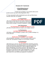 Los 10 Mandamientos y Examen de Conciencia