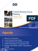 Transit Working Group Meeting: November 4, 2011 1:30 PM - 3:30 PM