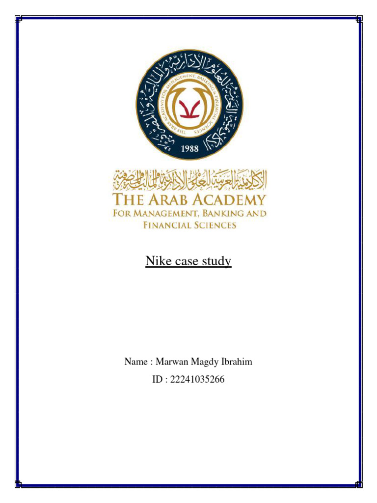 Nike Case Study Final Pdf Nike Brand