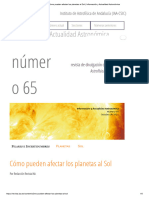 Cómo pueden afectar los planetas al Sol _ Información y Actualidad Astronómica