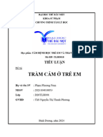 Tiểu luận Tâm bệnh học trẻ em