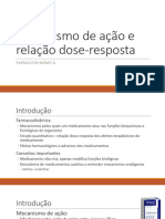 Aula 3 - Mecanismo de Ação e Relação Dose-Resposta