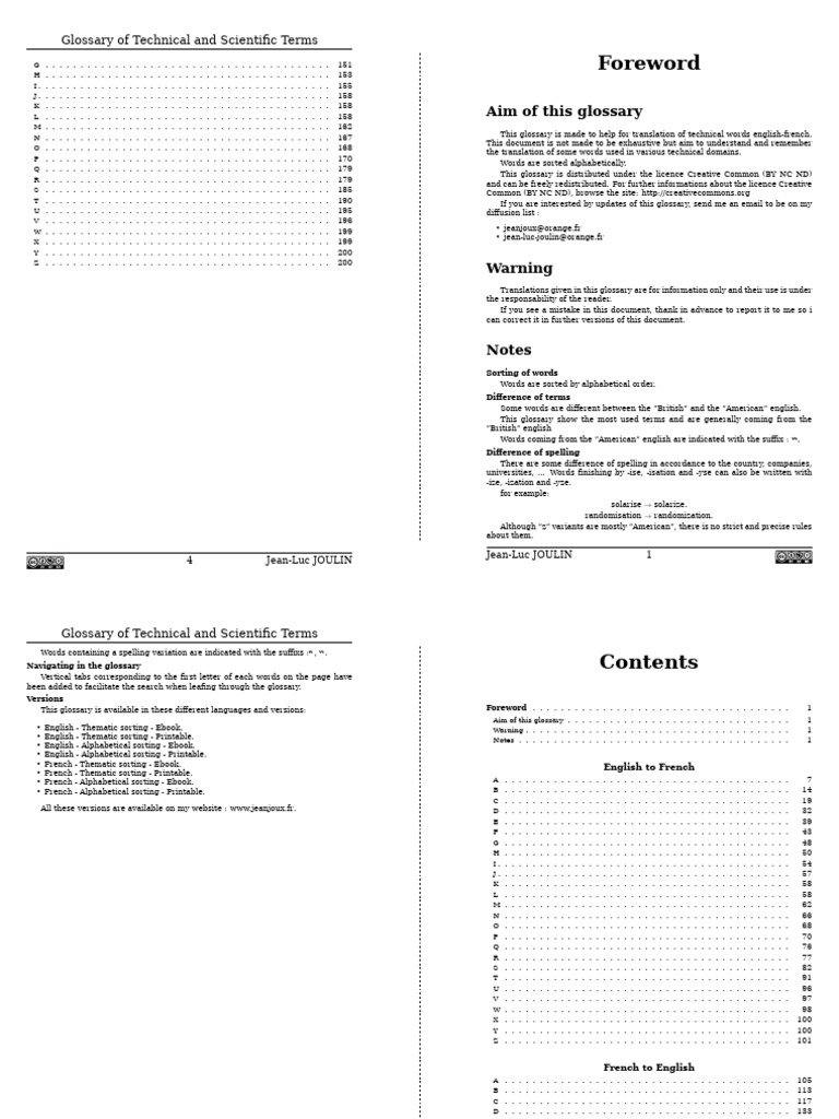 Technical Terms Glossary | PDF