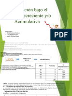 Depreciación Bajo El Método Decreciente